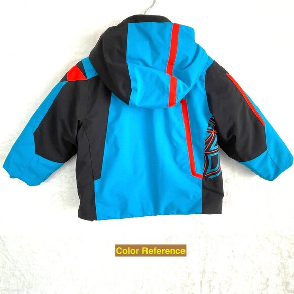 Spyder Mini Challenger Ski Snow Jacket Kids Boys Size 2 Blue Full Zip Thinsulate - Picture 10 of 13